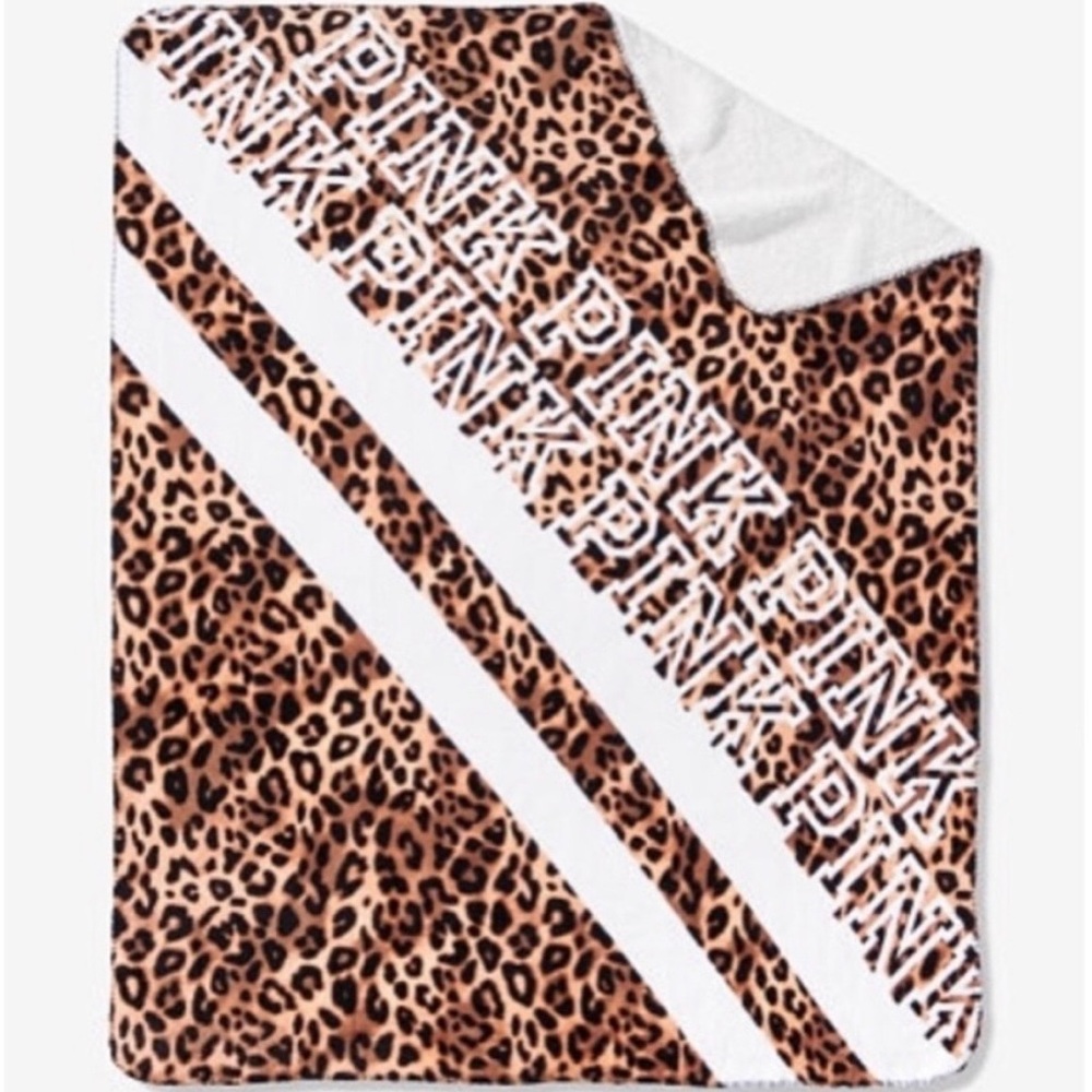 VS PINK comforter cheetah plush blanket
